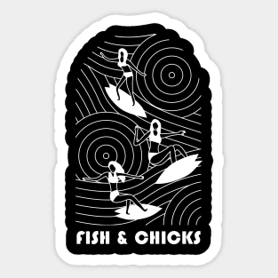 Fish and Chicks Sticker